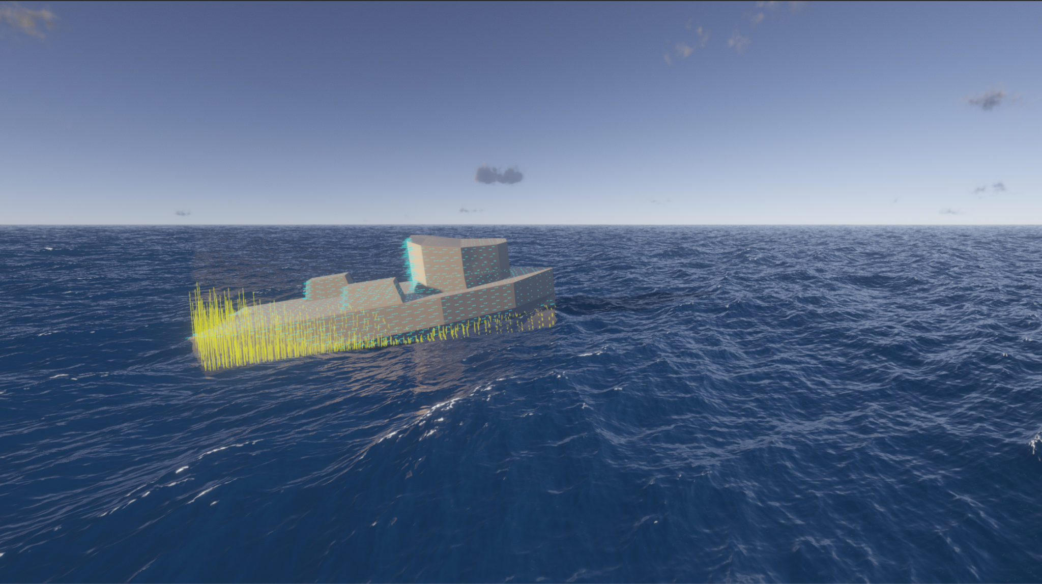 Simulation des équipements des navires